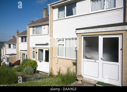 Negli anni settanta la scatola suburbana in bagno Lansdown Inghilterra Foto Stock