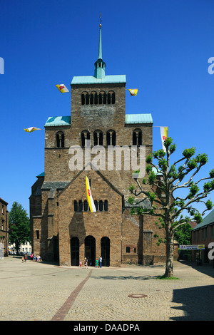 Duomo di San Gorgonius und San Petrus di Minden, Weser, Renania settentrionale-Vestfalia Foto Stock