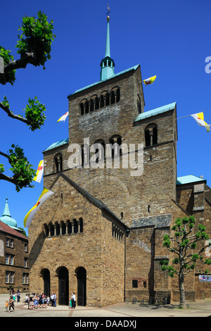 Duomo di San Gorgonius und San Petrus di Minden, Weser, Renania settentrionale-Vestfalia Foto Stock