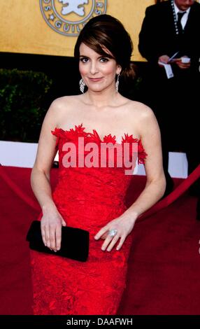 Noi attrice Tina Fey arriva per il XVII annuale di Screen Actors Guild Awards tenutosi a Shrine Auditorium di Los Angeles, California, USA, 30 gennaio 2011. Foto: Hubert Boesl Foto Stock