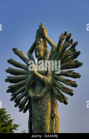 Cina, Shenzhen, città dell'Asia, la splendida Cina Park, multi, mani, Buddha, armi, grande, mani, molti, Orient, park, religione, splendida Foto Stock