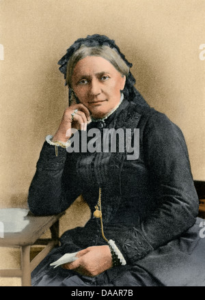 Il pianista Clara Schumann, moglie di Robert Schumann. Digitalmente halftone oscurata di una fotografia Foto Stock