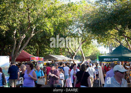 Midil spiaggia Sunset mercati, Darwin, territorio settentrionale, Australia Foto Stock