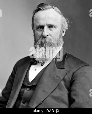 RUTHERFORD B. HAYES (1822-1893) XIX PRESIDENTE DEGLI STATI UNITI D'AMERICA Foto Stock