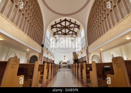 Mt Angelo Abbazia chiesa cattolica interno dettagli architettonici Foto Stock