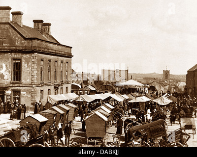 Leyburn Market Place inizio novecento Foto Stock