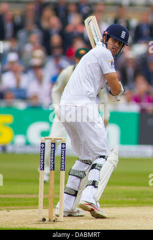 Nottingham, Regno Unito. 10 Luglio, 2013. L'Inghilterra del capitano Alastair Cook durante il giorno uno dei primi Investec Ceneri Test match a Trent Bridge Cricket Ground sulla luglio 10, 2013 a Nottingham, Inghilterra. Credito: Mitchell Gunn/ESPA/Alamy Live News Foto Stock