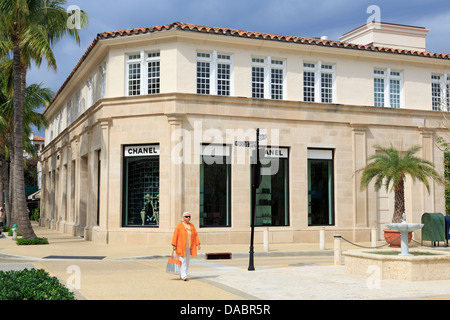 Store su Worth Avenue, Palm Beach, Florida, Stati Uniti d'America, America del Nord Foto Stock