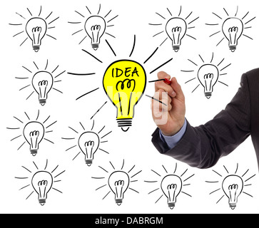 Idea brillante Foto Stock