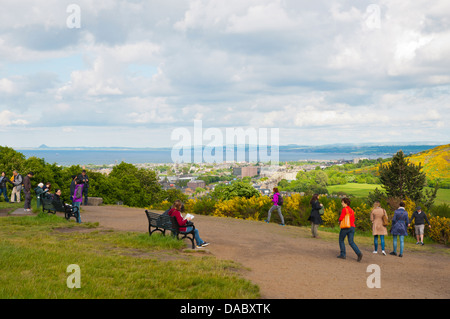 Calton Hill centro di Edimburgo in Scozia Gran Bretagna UK Europa Foto Stock