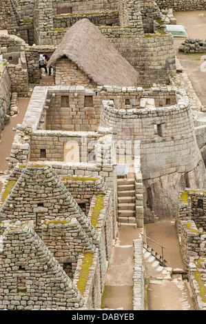 Machu Picchu, Sito Patrimonio Mondiale dell'UNESCO, vicino a Aguas Calientes, Perù, Sud America Foto Stock