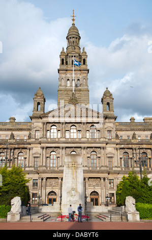 Era Vittoriana Glasgow City Chambers municipio (1888) George Square Central Glasgow Scotland Regno Unito Europa REGNO UNITO Foto Stock