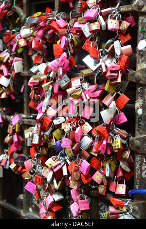 Amore si blocca a casa di Giulietta Verona Italia Foto Stock