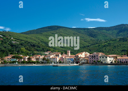 Lungomare di Marciana Marina Isola d'Elba toscana italia Foto Stock