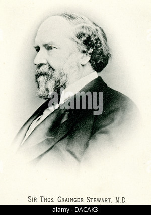 Sir Thomas Grainger Stewart 1837 al 1900 era un eminente medico scozzese Foto Stock