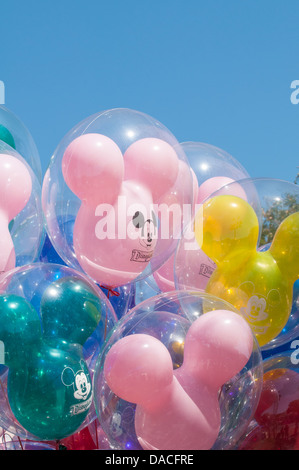 Mickey Mouse palloncini Disneyland, Anaheim, California. Foto Stock