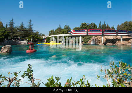 Viaggio sottomarino Disneyland, Anaheim, California. Foto Stock