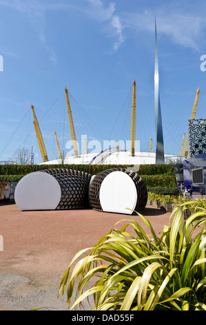 Millennium Dome a Greenwich, Londra, Inghilterra, Regno Unito. Foto Stock