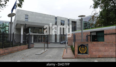Il palazzo del tribunale internazionale per il diritto del mare è visto ad Amburgo, Germania, 05 ottobre 2011. In agosto 1981, la Conferenza delle Nazioni Unite sul diritto del mare segnalata da Amburgo a sede del tribunale. Foto: Angelika Warmuth Foto Stock