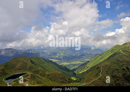 Vista da Kanzelwand a Kleinwalsertal, Austria Vorarlberg Foto Stock