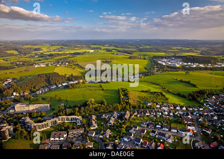 Vista aerea di Wipperfuerth, in Germania, in Renania settentrionale-Vestfalia, Oberbergischen Kreis, Wipperfuerth Foto Stock