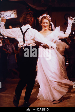 Meryl Streep, On-Set del film, il cacciatore dei cervi, 1978 Foto Stock