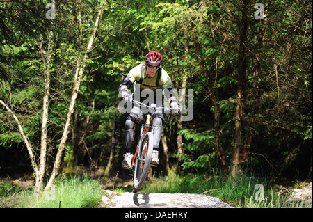 Mountain bike a Gisburn Forest Foto Stock