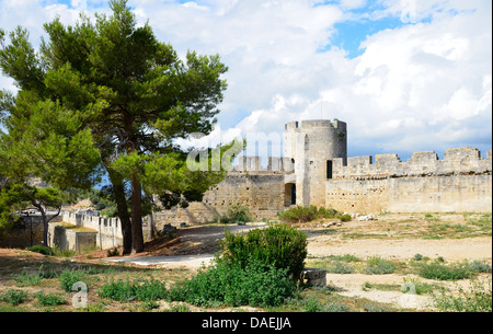 Il castello di Beaucaire, Languedoc,, nel sud della Francia, Foto Stock