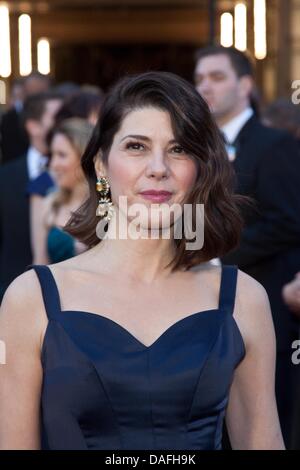 Noi attrice Marisa Tomei arriva l'ottantatreesimo Academy Awards, Oscar a Los Angeles, Stati Uniti d'America, 27 febbraio 2011. Foto: Hubert Boesl Foto Stock