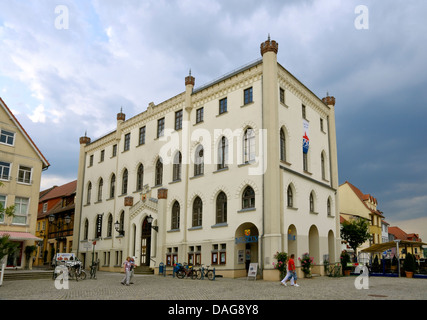 Il Municipio e Museo in Waren an der Müritz, Mecklenburg, Germania. Foto Stock