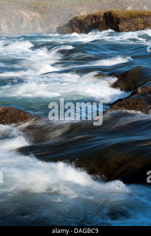 Godafoss (Gooafoss) cascata in Nord-centro Islanda Foto Stock