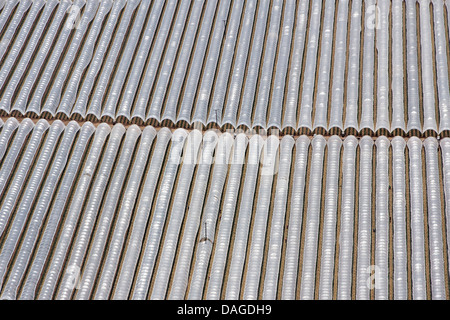 Vista aerea del POLYTUNNELS COMMERCIALE IN CAMPAGNA Foto Stock