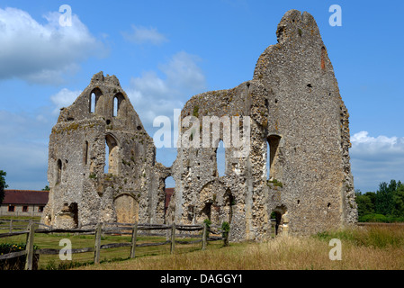 I resti del guest house, Boxgrove Priory, Boxgrove, West Sussex Foto Stock