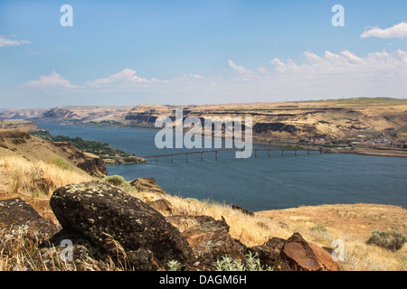 La Columbia River Gorge, nello Stato di Washington Foto Stock