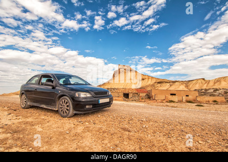 Deserto delle Bardenas Reales in Navarra Foto Stock