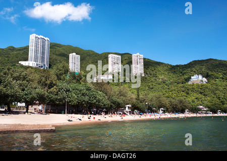 Deep Water Bay beach durante l'estate, hong kong Foto Stock