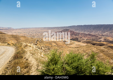 Vista della fortezza naturale di Kalat-e Naderi, Khurasan, Iran Foto Stock