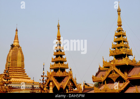 Tempio di Shwezigon Bagan Myanmar Foto Stock