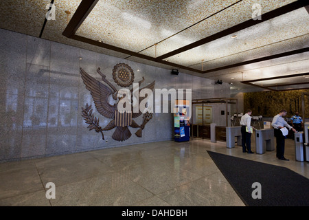 FDIC headquarters building lobby, Washington DC Foto Stock