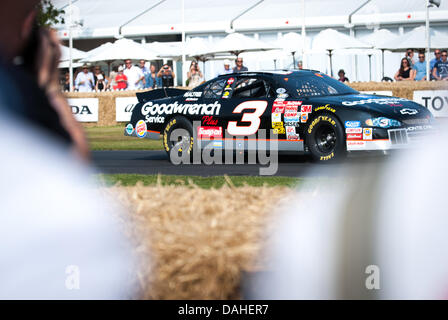 Azione dal Goodwood Festival of Speed, Chichester, Regno Unito Foto Stock