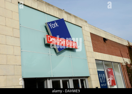 York Designer Outlet ingresso York Regno Unito Foto Stock