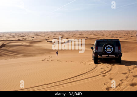 Il deserto di Dubai, Emirati Arabi Uniti, 19 marzo 2013. Foto: URSUAL DUEREN Foto Stock