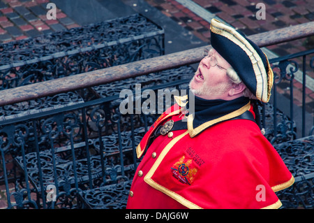 Alan Myatt - Gazzetta Town Crier di Londra, Regno Unito Foto Stock