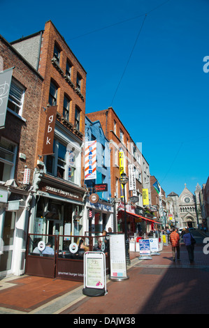 Anne Street central Dublino Irlanda Europa Foto Stock