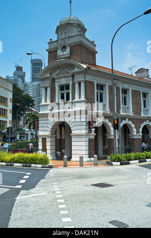 dh Jinrikisha Station CHINATOWN SINGAPORE Old storico edificio coloniale cultura impero britannico Foto Stock