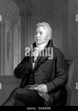 SAMUEL COLERIDGE (1772-1834) poeta inglese e filosofo nel 1854 l'incisione di 42 anni. Foto Stock