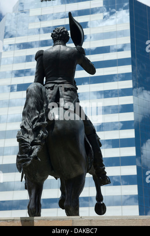 Presidente Andrew Jackson statua (©CLARK MILLS 1853) Downtown Jacksonville in Florida USA Foto Stock