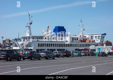 WightLink Isle of Wight Ferry Ferries Portsmouth Foto Stock