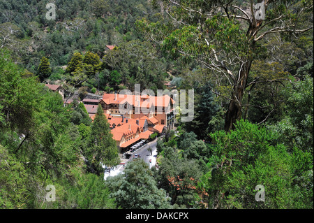 Grotte House,Blue Mountains e Caverne di Jenolan Foto Stock