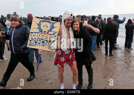 Polar Bear Club Coney Island Brooklyn New York Foto Stock